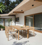 HOUSE SA - outdoor furniture. dining table and dining chairs.